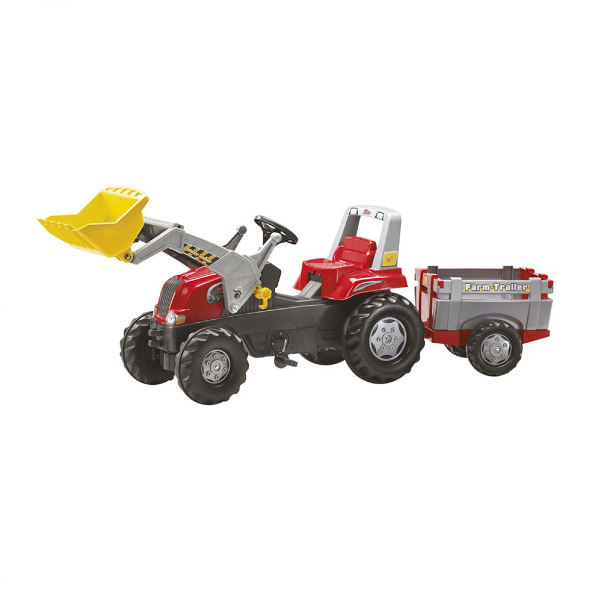 Rolly Junior ped�los markol�s traktor ut�nfut�val piros sz�nben